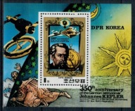 Korea Północna 1980 Znaczki Blok 82 ** Kepler kosmos nauka astronomia