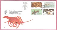 Afryka Pd. SWA 1983 FDC 4 zn. skorupiaki homar, przemysł rybny, rybołówstwo