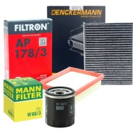 Zestaw filtrów MANN+FILTRON+DENCKERMANN Toyota Corolla E21 1.8 Hybrid