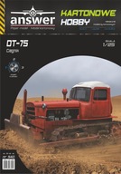 Model kartonowy ciągnik gąsienicowy DT-75, Answer, 1:25