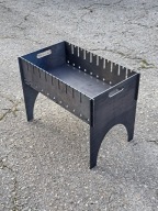 Mangal 4mm Grill węglowy składany 10 szampurow