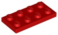 LEGO Płytka 2x4 - 3020 - Red 2 sztuki