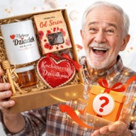 PREZENT NA DZIEŃ DZIADKA – GOTOWY BOX KUBEK MIÓD PIERNIK HIT