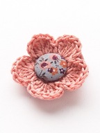 Momilio handmade Spinka do włosów szydełkowy kwiatek kolekcja Marie