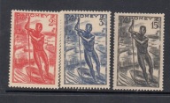 kol. franc. DAHOMEY Mi 125-127 WIOŚLARZ z 1941
