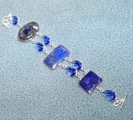 Bransoletka Lapis Lazuli Lazulit Szafir