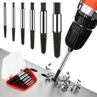 Wykrętaki Do Zerwanych Urwanych Złamanych Śrub Zestaw 6 rozmiarów