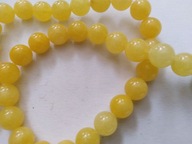 H5- KALCYT MIODOWY - kula - 8mm - sznur - 18sztuk