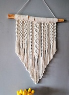 Makrama ścienna duża Dekoracja ślubna BOHO Loft