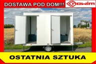 Przyczepa socjalna mobilne wc toaleta na plan film 3,5x2m 1300 kg ciężarowa