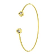 84277 Bransoletka złota stal chirurgiczna 65/7 MM bangle motyw zegara