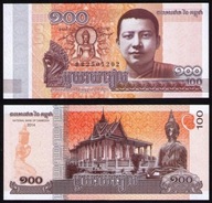 813 BANKNOT 100 Riel Kambodża