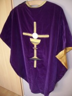 Fioletowy ORNAT. Aksamit.