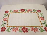 OBRUS SERWETA SERWETKA SKANDYNAWSKI LNIANY HAFT