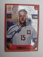 Karta panini autograf Polska PZPN Kamil Glik