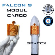 SpaceX Falcon 9 Cargo Fairing Satelita Model Druk 3d