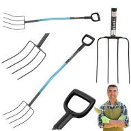 WIDŁY GOSPODARCZE 4 ZĘBY DO OBORNIKA UNIWERSALNE KOPANIE STALOWE HARTOWANE