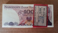 Paczka bankowa 100 złotych 1986 rok
