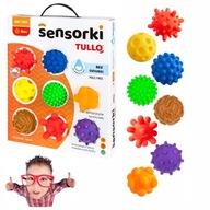 TULLO PIŁECZKI SENSORYCZNE SENSORKI BEZ DZIURKI MASAŻ DLA DZIECI 8 szt.