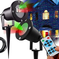 PROJEKTOR LASEROWY LED ŚWIĄTECZNY LASER RZUTNIK NA DOM REFLEKTOR IP65 PILOT