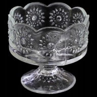 Ząbkowice PUCHAREK stokrotki CUKIERNICA DROST szkło TRANS - BEZBARWNE ..!!!