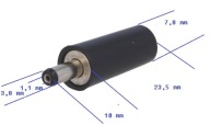 Wtyk zasilania DC 3,8 X 1,1 mm MIRANDA M4060 24-2-6