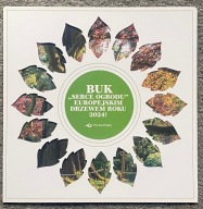 Folder Buk Serce Ogrodu Europejskim Drzewem Roku 2024+FDC