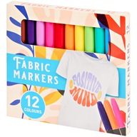 MARKERY do TKANIN ubrań PISAKI mazaki ZESTAW pisaków MARKERÓW flamastry