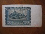 50 ZŁOTYCH- 1.08-1941 SERIA D