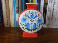 Wazonik porcelana czerwony Lubiana 2 - unikat
