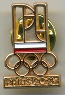 Odznaka oficjalna. Polski Komitet Olimpijski PARIS 2024