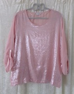 BLUZKA VRS R.XL/XXL PODINANY RĘKAW CEKINY