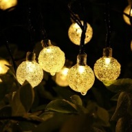 Girlanda solarna | 700 cm | oświetlenie ogrodowe