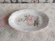 CERAMICZNA MALOWANA OZDOBNA PATERA TALERZ TACA SHABBY CHIC