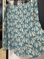 1 Spódnica biało niebieska romantyczna duża oryginalna lniana len 6XL