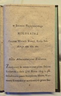 Kontrakty starozakonnych Królestwo Polskie 1835 r.