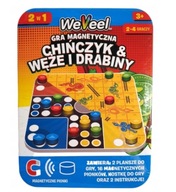 WeVeel Gra Magnetyczna Chińczyk i Węże i drabiny