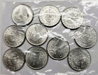 Lot10x 1 grosz 1949 r. PRL, stan menniczy (st. I/I-), prosto z worka mennic