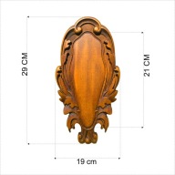 @K6-21Rmini Rzeźbiona deska pod rogacza, koziołka - dąb rustykalny