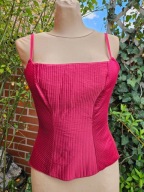 top bluzka gorset elegancki z pionowymi fiszbinami r. 38-40