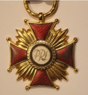 MEDAL - KRZYŻ ZASŁUGI PRL ze WSTĄŻKĄ, PIEKNY IDEALNY STAN + ORYGINALNE ETUI