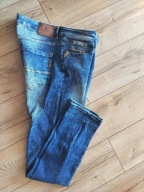 Spodnie męskie 36/34 włoskie Gang elastyczny jeans przecierane pas98