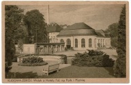 KUDOWA ZDRÓJ WIDOK Z HOTELU POLSKIEGO NA PARK I PIJALNIĘ