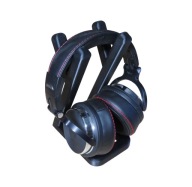 Stojak na słuchawki gamingowy biurkowy minimalistyczny czarny