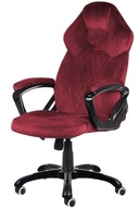 Fotel obrotowy biurowy SPIDER ALCANTARA BURGUNDY TILT do biurka komfortowy