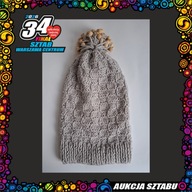 Czapka szara z akrylu