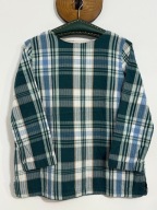 247bluzka krata butrlkowa zieleń błękit klasyczna luźna Autonomy M