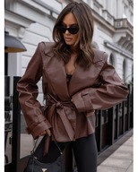 Kurtka damska COCOMORE czekoladowa brązowa M