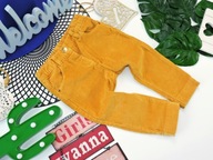 Smile - miodowe spodnie sztruks r 80