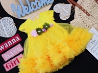 Evel - piękna sukienka tu tu , kwiat r 62